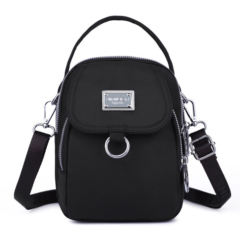 Bandolera de nylon negra