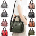 Bolso tote vintage de mujer en PU con borla
