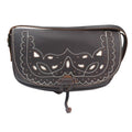 Bolso bandolera de piel marrón hecho en España