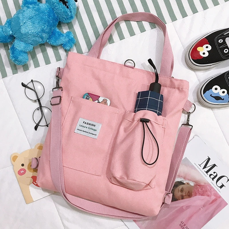Mochila-bolso rosa