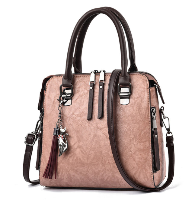 Bolso tote vintage rosa