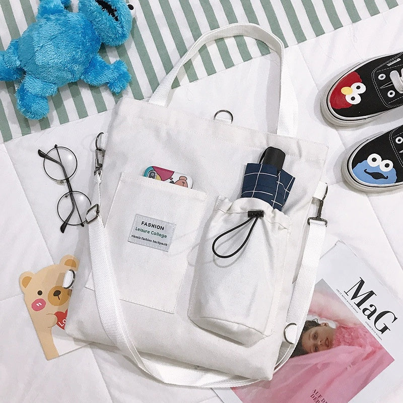 Mochila-bolso blanca
